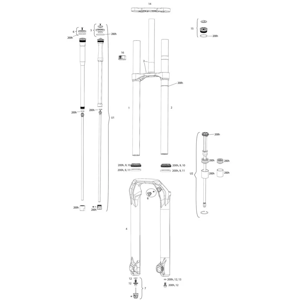 Rock Shox Boxxer C1+ 2019+ Autoc N/in 29´´ 20 X 110 Mm Gaffel Senkes, Black, One Size Rock Shox Boxxer C1+ 2019+ Autoc N/in 29´´ 20 X 110 Mm Gaffel Senkes, Black, One Size