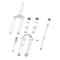 Rock Shox Boxxer Ultimate 27.5´´/29´´ 2021 High Gloss Black Klistremerkesett Rock Shox Boxxer Ultimate 27.5´´/29´´ 2021 High Gloss Black Klistremerkesett