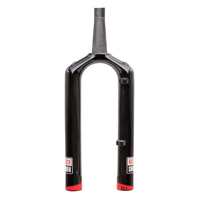 Rock Shox Carbon Fiber Upper Rs1 Solo Air Gaffel For Krone/styrerør/overrør-samling, Black, 29"