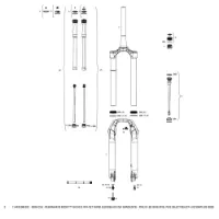 Rock Shox Debonair 51 Offset Pike B1-b2/select/select Plus/ultimate B3 Gaffel For Krone/styrerør/overrør-samling