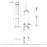 Rock Shox Debonair 51 Offset Pike B1-b2/select/select Plus/ultimate B3 Gaffel For Krone/styrerør/overrør-samling, Black, 29B"