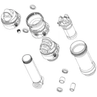 Rock Shox Deluxe Select 2023+ 35 Mm Sett Med Bakre Støtdemper