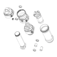 Rock Shox Deluxe/super Deluxe Corp Ifp Bearning Eyelet Sett Med Bakre Støtdemper
