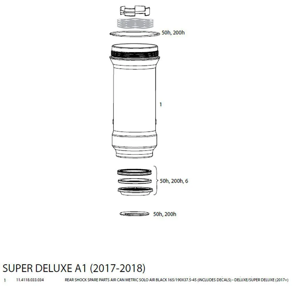 Rock Shox Deluxe/super Deluxe Metric Air Selskap