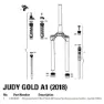 Rock Shox Gull Judy Boost Solo Air 42os Tetningssett, Black, 27.5"