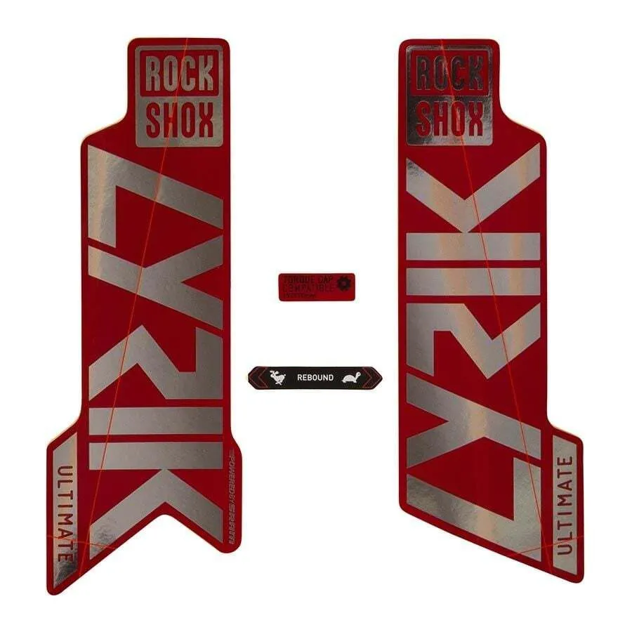Rock Shox Lyrik Ultimate 27.5´´/29´´ 2021 High Gloss Black Klistremerkesett