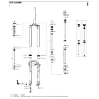Rock Shox Lyrik/yari 27.5´´ 170 Mm Solo Air Left Innvendige Fjærdeler Rock Shox Lyrik/yari 27.5´´ 170 Mm Solo Air Left Innvendige Fjærdeler