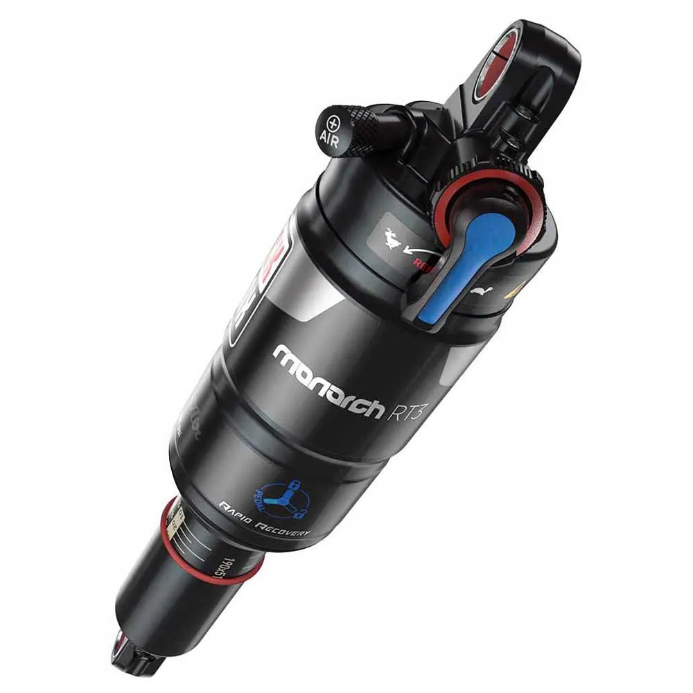 Rock Shox Monarch Rt3 Auto Sag Støtdemper, Black, 51mm, 197mm