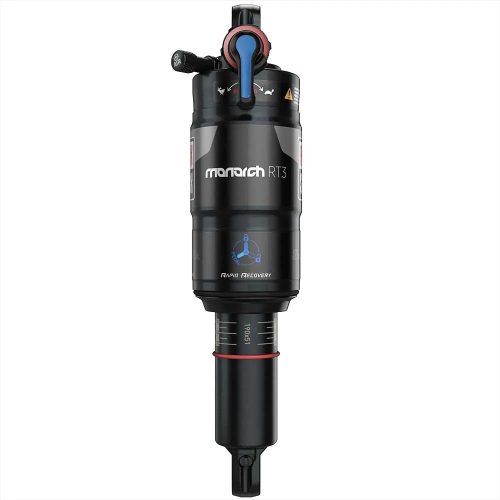 Rock Shox Monarch Rt3 D1 Støtdemper, Black, 57mm, 200mm