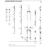 Rock Shox Pike 27´´/29´´ 150 Mm Boost Solo Air Left Innvendige Fjærdeler