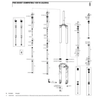 Rock Shox Pike 27.5´´ 150 Mm Dual Position Air Left Innvendige Fjærdeler Rock Shox Pike 27.5´´ 150 Mm Dual Position Air Left Innvendige Fjærdeler