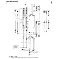 Rock Shox Pike 29´´ 120 Mm Solo Air Left Innvendige Fjærdeler