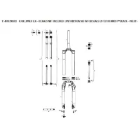 Rock Shox Pike B1-b2/select/select Plus B3/revelation Flask Gaffel Senkes Rock Shox Pike B1-b2/select/select Plus B3/revelation Flask Gaffel Senkes