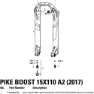 Rock Shox Pike Boost Diffusion Gaffel For Krone/styrerør/overrør-samling, Black, 27.5-29"