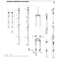 Rock Shox Pike Rct3 Boost Damper Internals Right Charger Gaffel Senkes