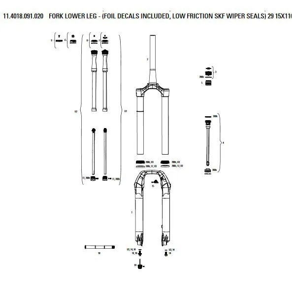 Rock Shox Pike Ultimate B3 Flask Gaffel Senkes Rock Shox Pike Ultimate B3 Flask Gaffel Senkes