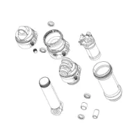 Rock Shox Progressive 67.5-75 Mm Super Deluxe C1/deluxe C1 2022+ Bakre Støtdemper Luftpatronsett