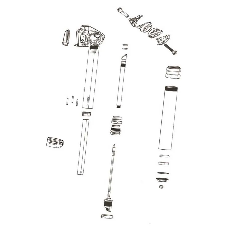 Rock Shox Reverb Axs B1 30.9 Mm Nedre Del Av Setepinne