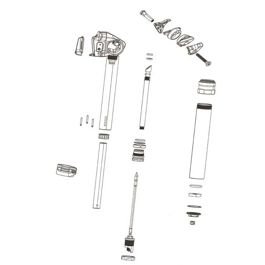 Rock Shox Reverb Axs B1 31.6 Mm Nedre Del Av Setepinne Rock Shox Reverb Axs B1 31.6 Mm Nedre Del Av Setepinne