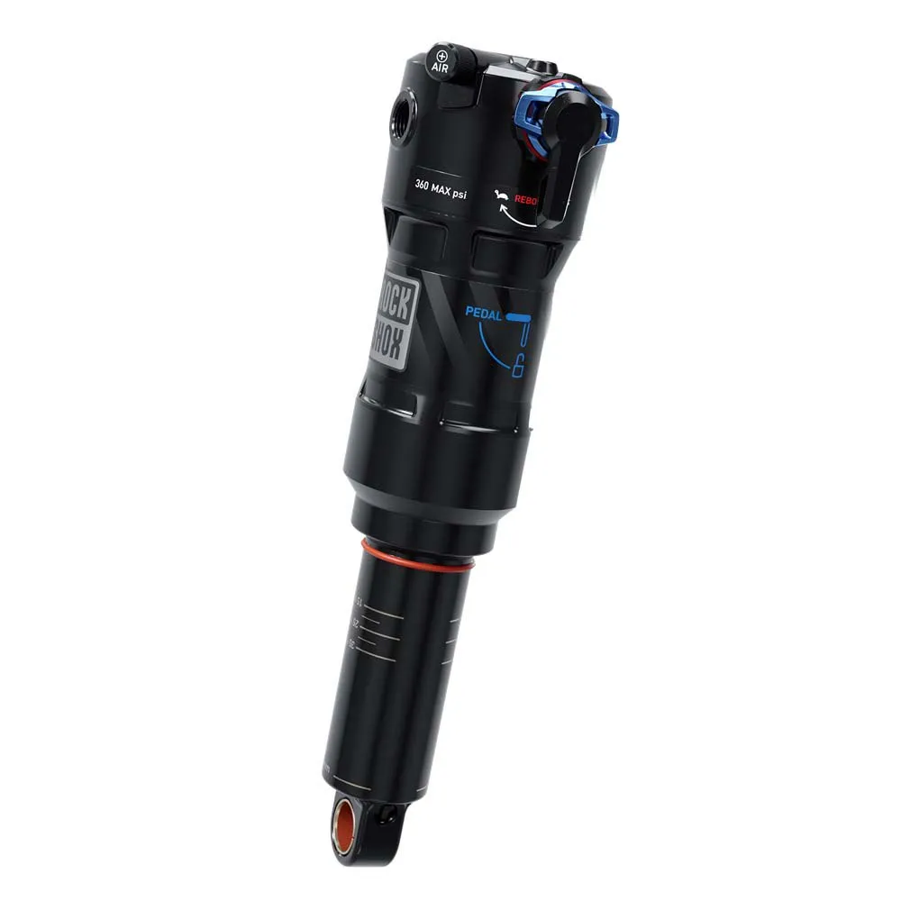 Rock Shox Rs Deluxe Ultimate Rct Linear Air 0neg/0pos Tokens Linearreb/dcomp 380lb Lockout Støtdemper, Black, 50mm, 185mm