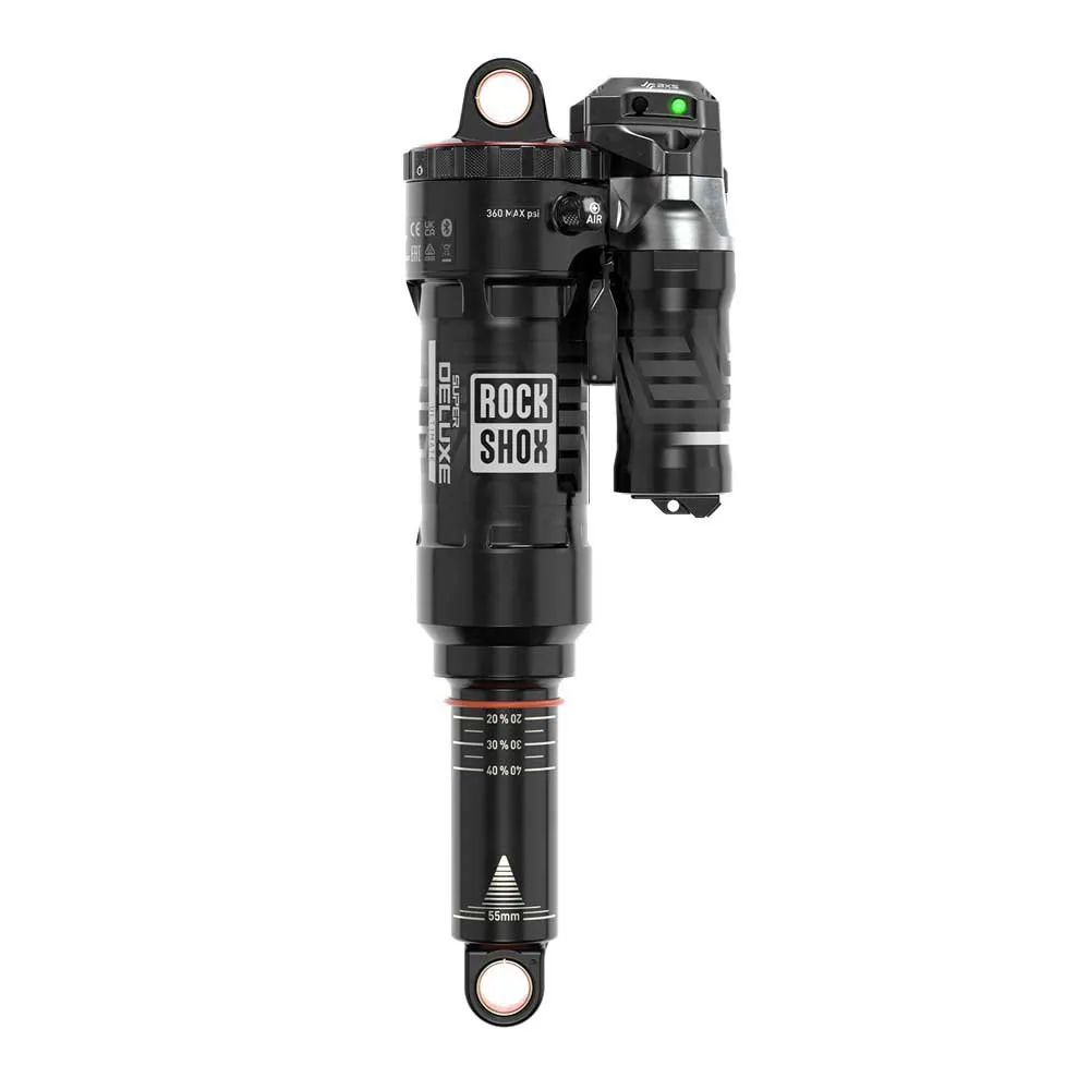 Rock Shox Rs Super Deluxe Ultimate Flight Attendant Progressive Air C2levo Sl S2-s6 2022+ Støtdemper, Black, 55mm, 210mm Rock Shox Rs Super Deluxe Ultimate Flight Attendant Progressive Air C2levo Sl S2-s6 2022+ Støtdemper, Black, 55mm, 210mm