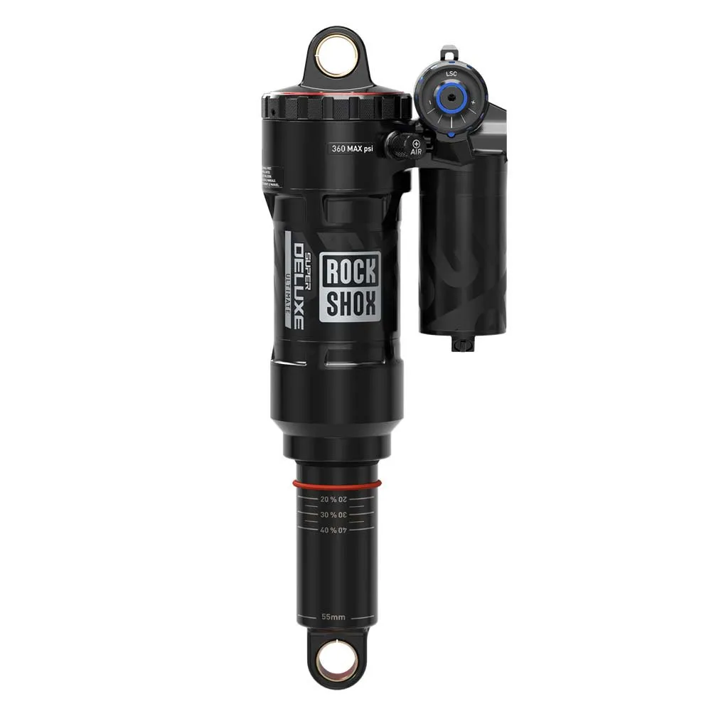 Rock Shox Rs Super Deluxe Ultimate Rc2t Linear Air 0neg/1pos Tokens Støtdemper, Black, 57.5mm, 230mm