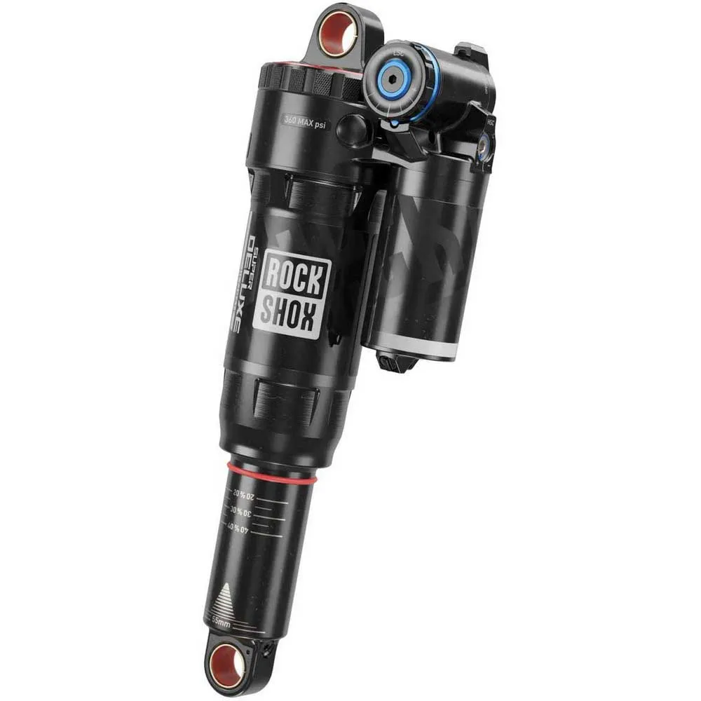 Rock Shox Rs Super Deluxe Ultimate Rc2t Linear Xl Air Standard C2 Santa Cruz Tallboy 4.5/joplin2019+ Støtdemper, Black, 45mm, 190mm Rock Shox Rs Super Deluxe Ultimate Rc2t Linear Xl Air Standard C2 Santa Cruz Tallboy 4.5/joplin2019+ Støtdemper, Black, 45mm, 190mm