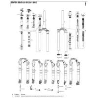 Rock Shox Sektor Rl 26´´ 140 Mm Pushloc Innvendige Fjærdeler