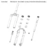Rock Shox Sid Ultimate Klistremerkesett, Polar foil for gloss blue, 27.5-29"