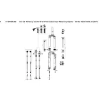 Rock Shox Sid World Cup/rlc/xx/rl 29´´ 42 Offset Solo Air Carbon Taper Gaffel For Krone/styrerør/overrør-samling Rock Shox Sid World Cup/rlc/xx/rl 29´´ 42 Offset Solo Air Carbon Taper Gaffel For Krone/styrerør/overrør-samling
