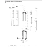 Rock Shox Styrerør/styrelagerkrone/Øvre Rør Debonair 46 Offset For Lyrik Ultimate Rock Shox Styrerør/styrelagerkrone/Øvre Rør Debonair 46 Offset For Lyrik Ultimate