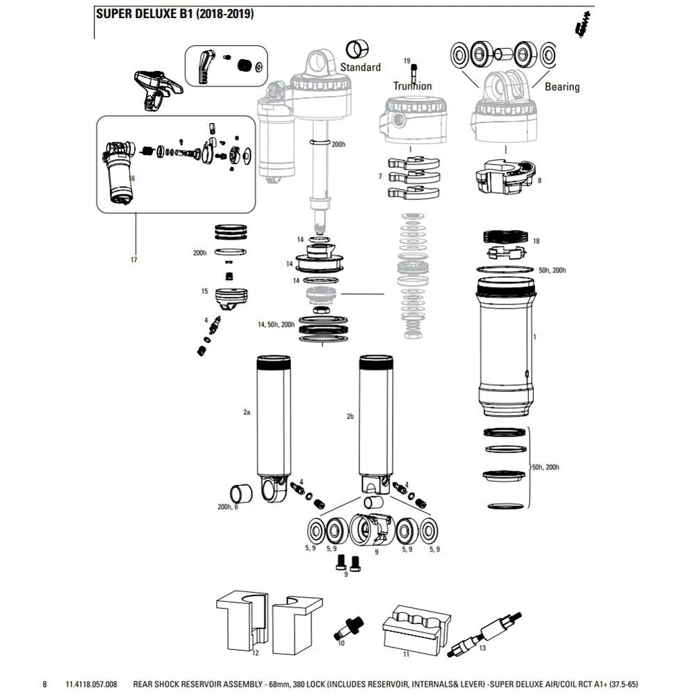 Rock Shox Super Deluxe Rct Corp Servicesett