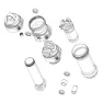 Rock Shox Super Deluxe Thrushaft C1 2021 57.5 Mm Rear Shock Damper Body Selskap, Black, One Size