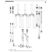 Rock Shox Totem 180 Mm Solo Air Left Innvendige Fjærdeler Rock Shox Totem 180 Mm Solo Air Left Innvendige Fjærdeler
