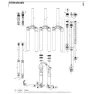 Rock Shox Totem Motion Control Dh Kompresjonsdemper, Black / blue, One Size