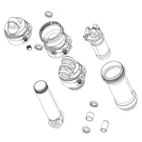 Rock Shox Vivid Trunnion 67.5 C1+ 2024+ Bakre Støtdempersett Rock Shox Vivid Trunnion 67.5 C1+ 2024+ Bakre Støtdempersett