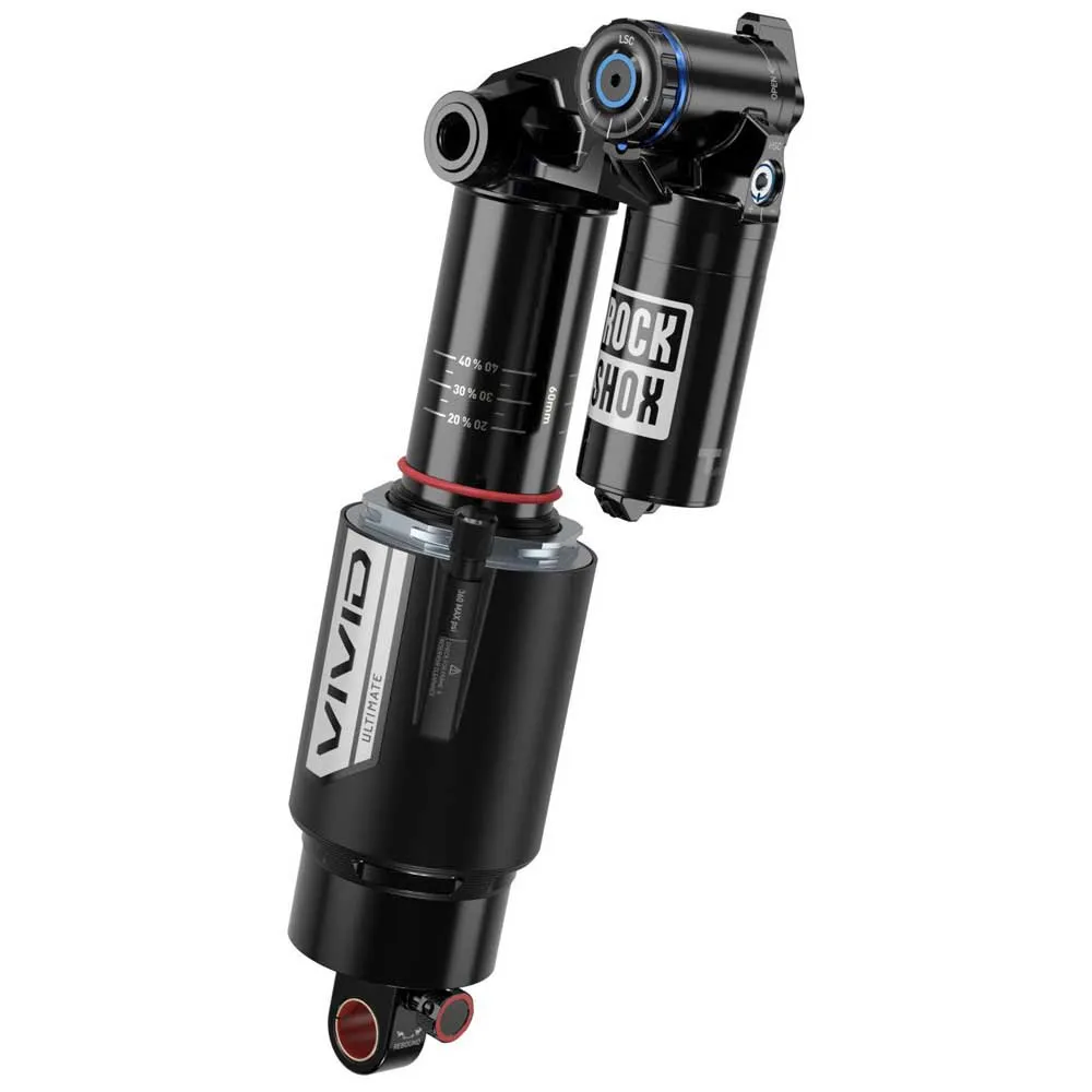 Rock Shox Vivid Ultimate Rc2t Reb25/comp30 Standard/trunnion Transition Repeater Støtdemper, Black, 65mm, 205mm Rock Shox Vivid Ultimate Rc2t Reb25/comp30 Standard/trunnion Transition Repeater Støtdemper, Black, 65mm, 205mm
