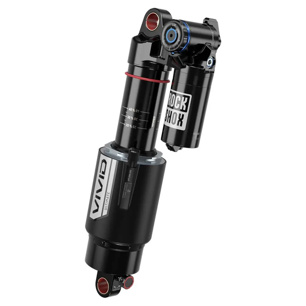 Rock Shox Vivid Ultimate Rc2t Reb25/comp37 Standard/bearing Debon Air Støtdemper, Black, 62.5mm, 230mm