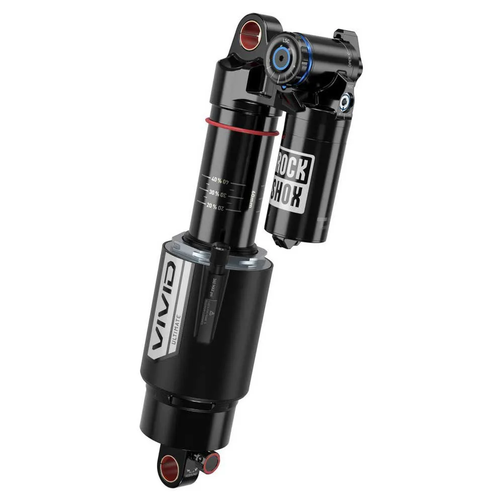 Rock Shox Vivid Ultimate Rc2t Reb25/comp37 Standard/bearing Nukeproof Mega Støtdemper, Black, 62.5mm, 230mm