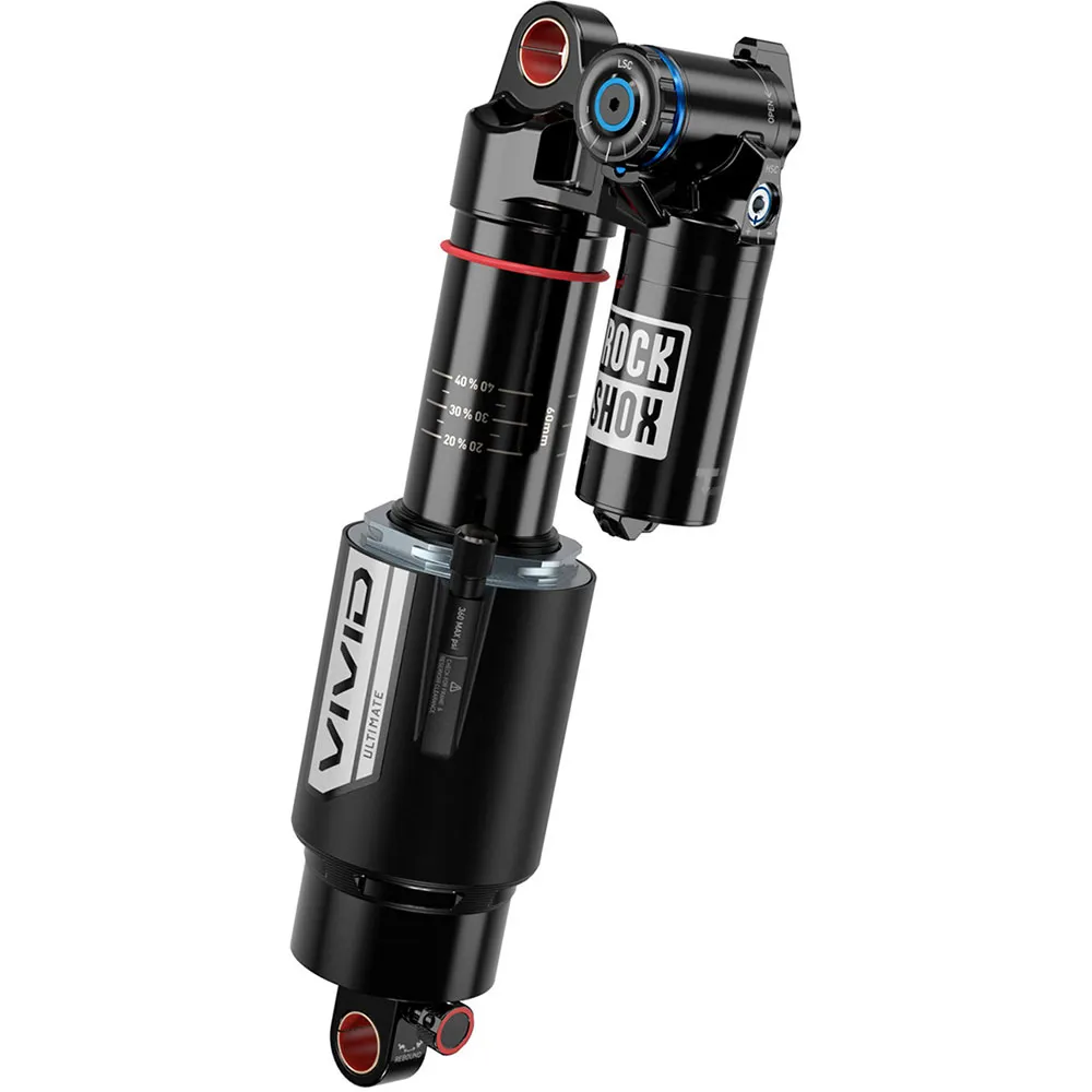 Rock Shox Vivid Ultimate Rc2t Reb25/comp37 Standard/bearing Santa Cruz Bullit Støtdemper, Black, 62.5mm, 230mm