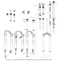 Rock Shox Xc32 26´´/29´´ 80 Mm Solo Air Left Innvendige Fjærdeler