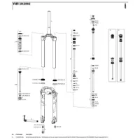 Rock Shox Yari 130 Mm Solo Air Boost Left Innvendige Fjærdeler Rock Shox Yari 130 Mm Solo Air Boost Left Innvendige Fjærdeler