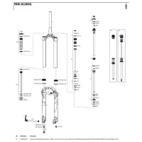 Rock Shox Yari/lyrik 150 Mmdual Position Air Left Innvendige Fjærdeler Rock Shox Yari/lyrik 150 Mmdual Position Air Left Innvendige Fjærdeler