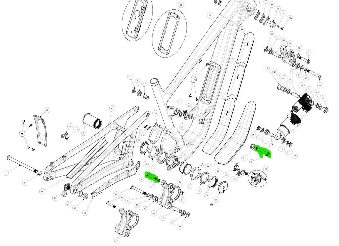 Rocky Mountain Shock bolt kit 2024 ALTITUDE SHOCK BOLT KIT