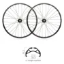 Rodi Black Rock 27.5´´ Disc Mtb-hjulsett, Black, 12 x 100/12 x 142mm, Shimano/Sram HG