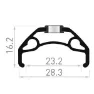 Rodi Blackrock 23 Felg, Black, 650B - 27.5" 32H
