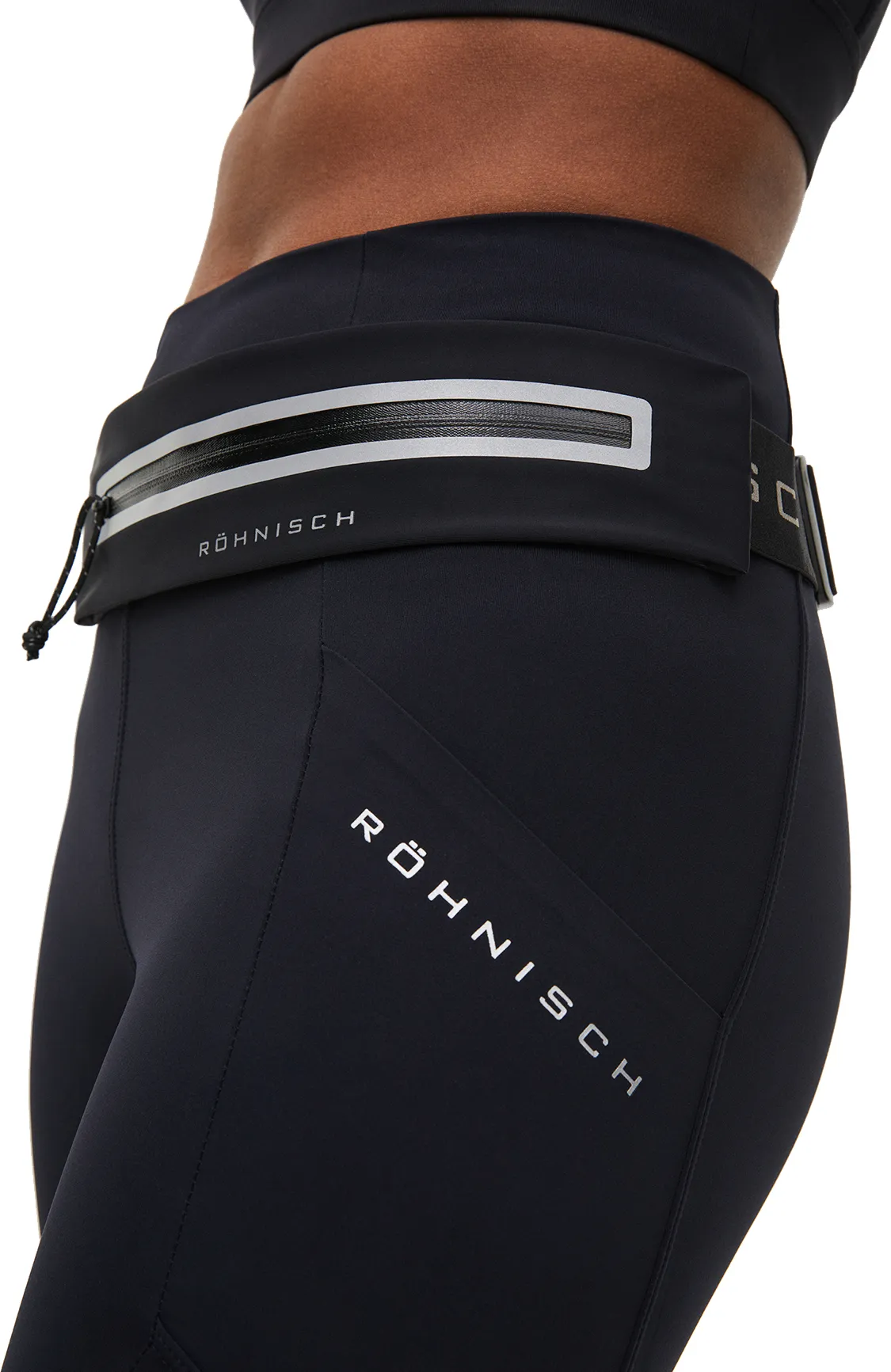 Röhnisch Issa Expandable Running Belt, Black