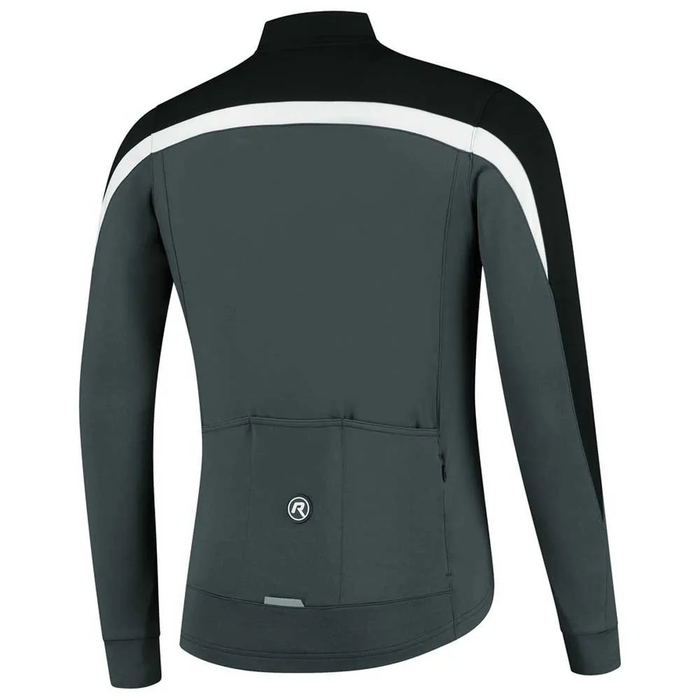 Rogelli Course Langrrmet Jersey - Sort/Hvit Rogelli Course Langrrmet Jersey - Sort/Hvit