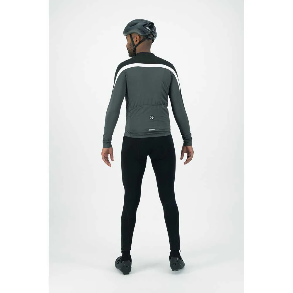 Rogelli Course Langrrmet Jersey - Sort/Hvit Rogelli Course Langrrmet Jersey - Sort/Hvit