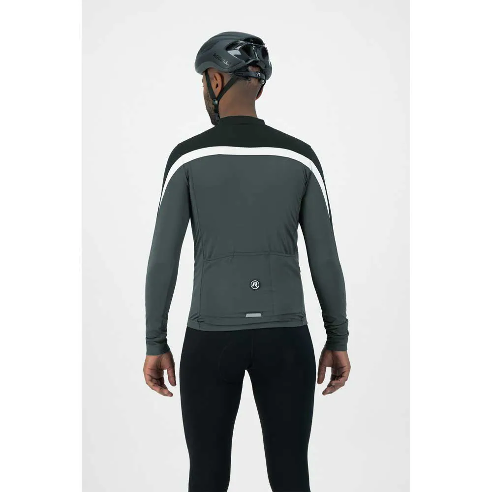 Rogelli Course Langrrmet Jersey - Sort/Hvit Rogelli Course Langrrmet Jersey - Sort/Hvit